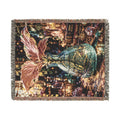 Mermaid Mosaic Woven Blanket – Sparkling Ocean Fantasy Throw