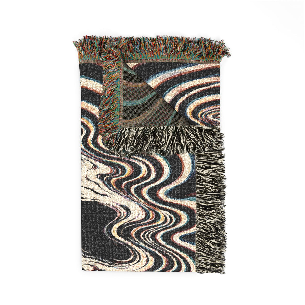 Chromatic Skull Woven Blanket