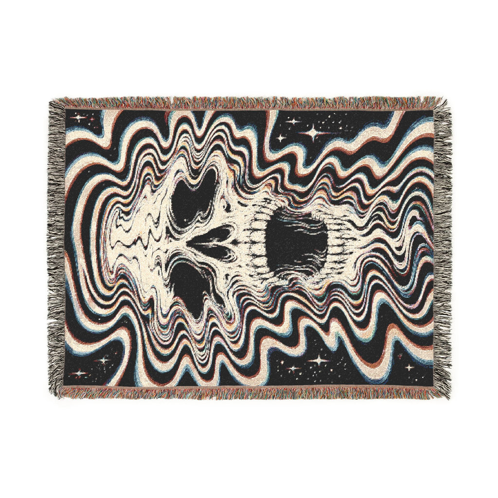 Chromatic Skull Woven Blanket