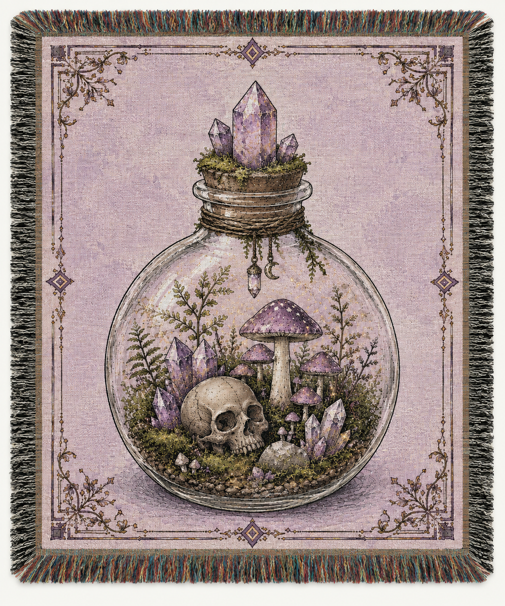 Enchanted Terrarium Woven Blanket