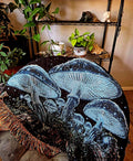 Psychedelic Mushroom Night Woven Blanket —  Cosmic Throw for Dorm, Couch & Gifts