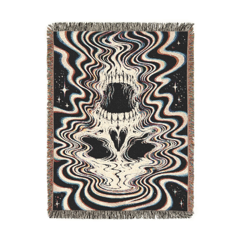 Chromatic Skull Woven Blanket
