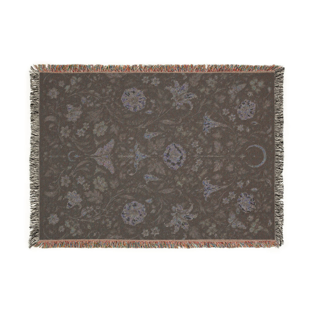 Moon Flower Woven Blanket
