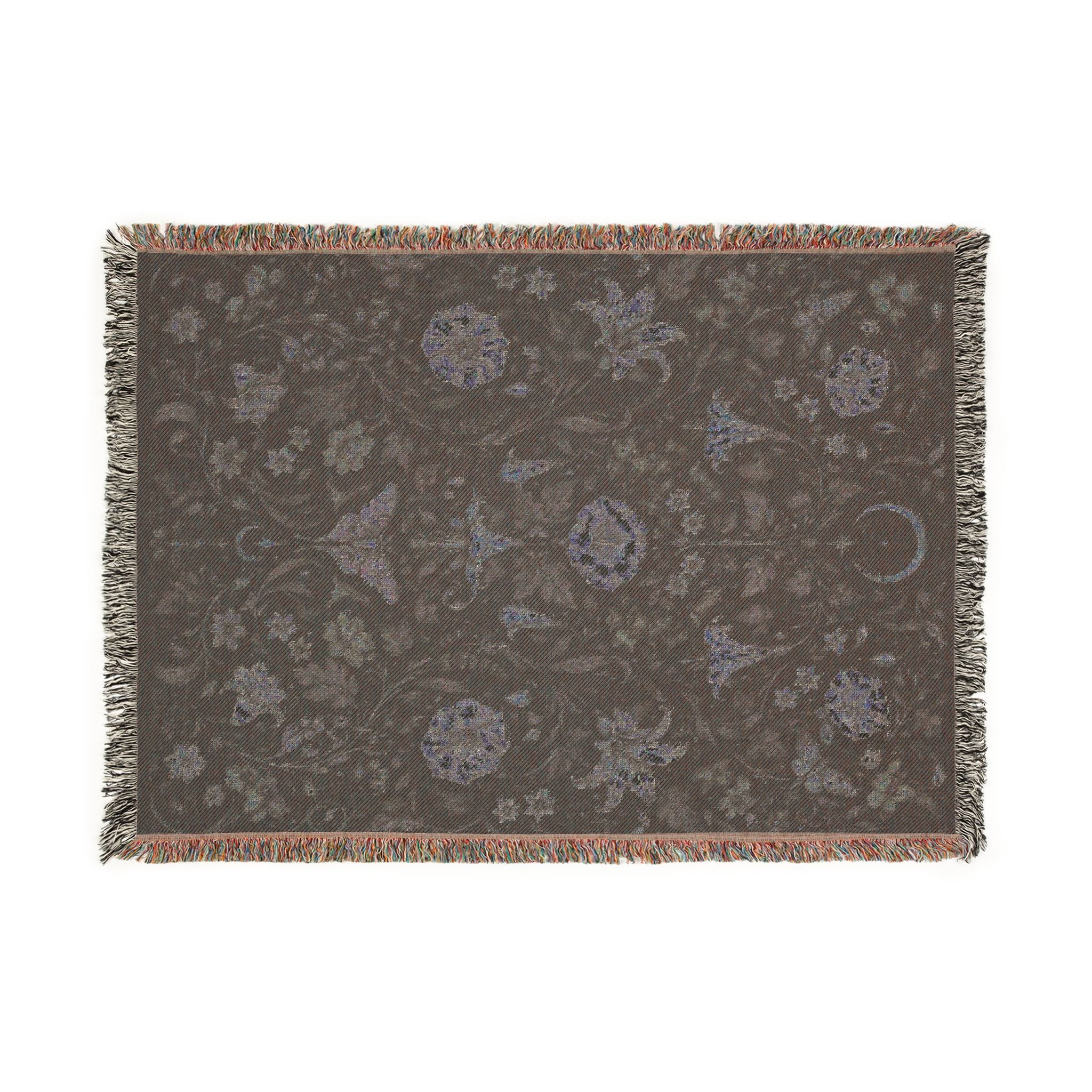 Moon Flower Woven Blanket