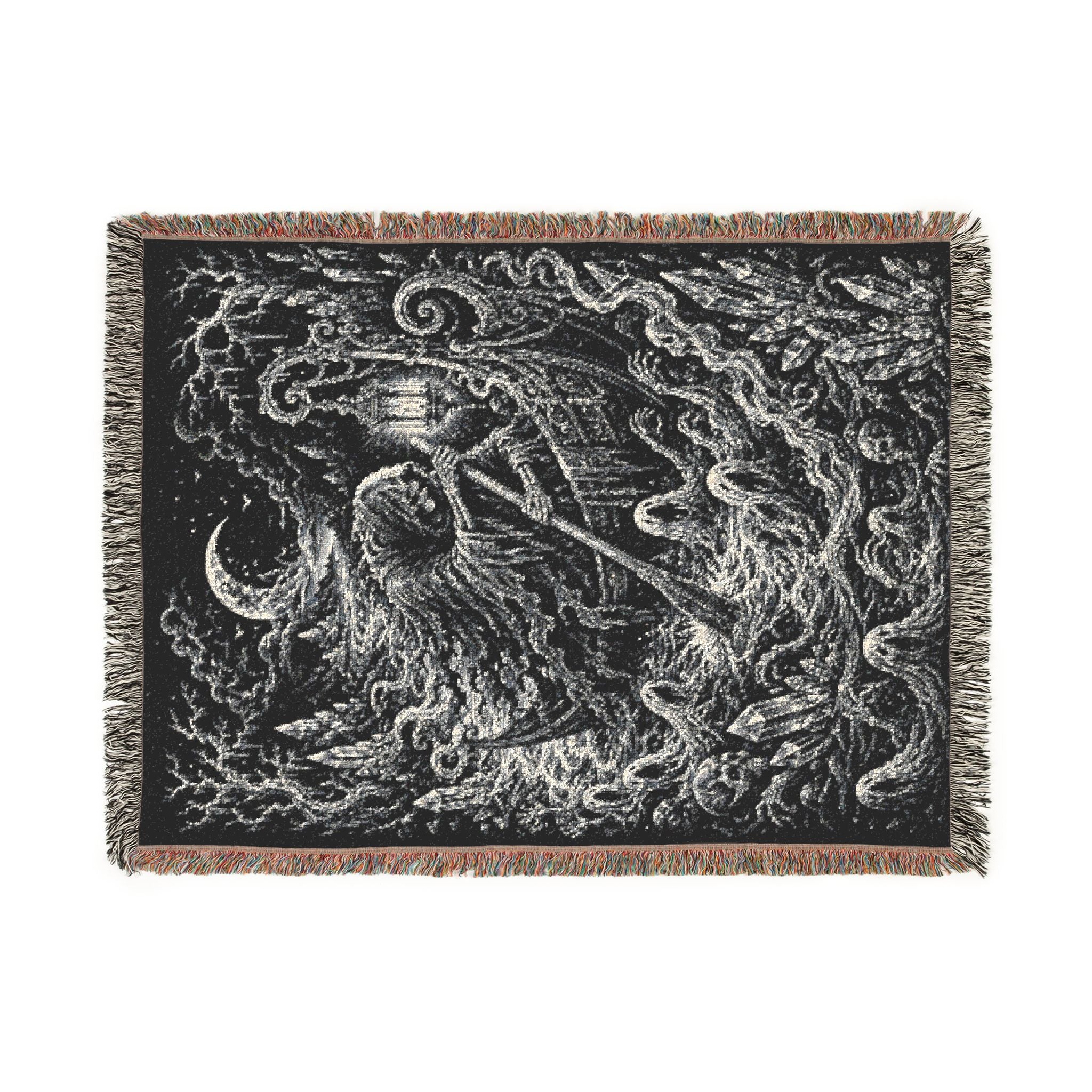 Haunted River Woven Blanket