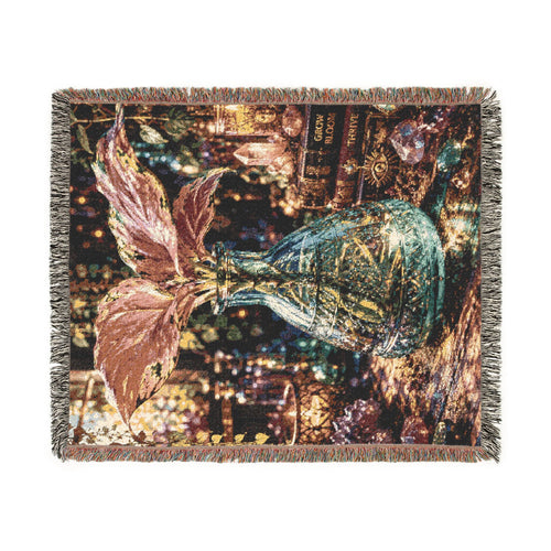 Mermaid Mosaic Woven Blanket – Sparkling Ocean Fantasy Throw