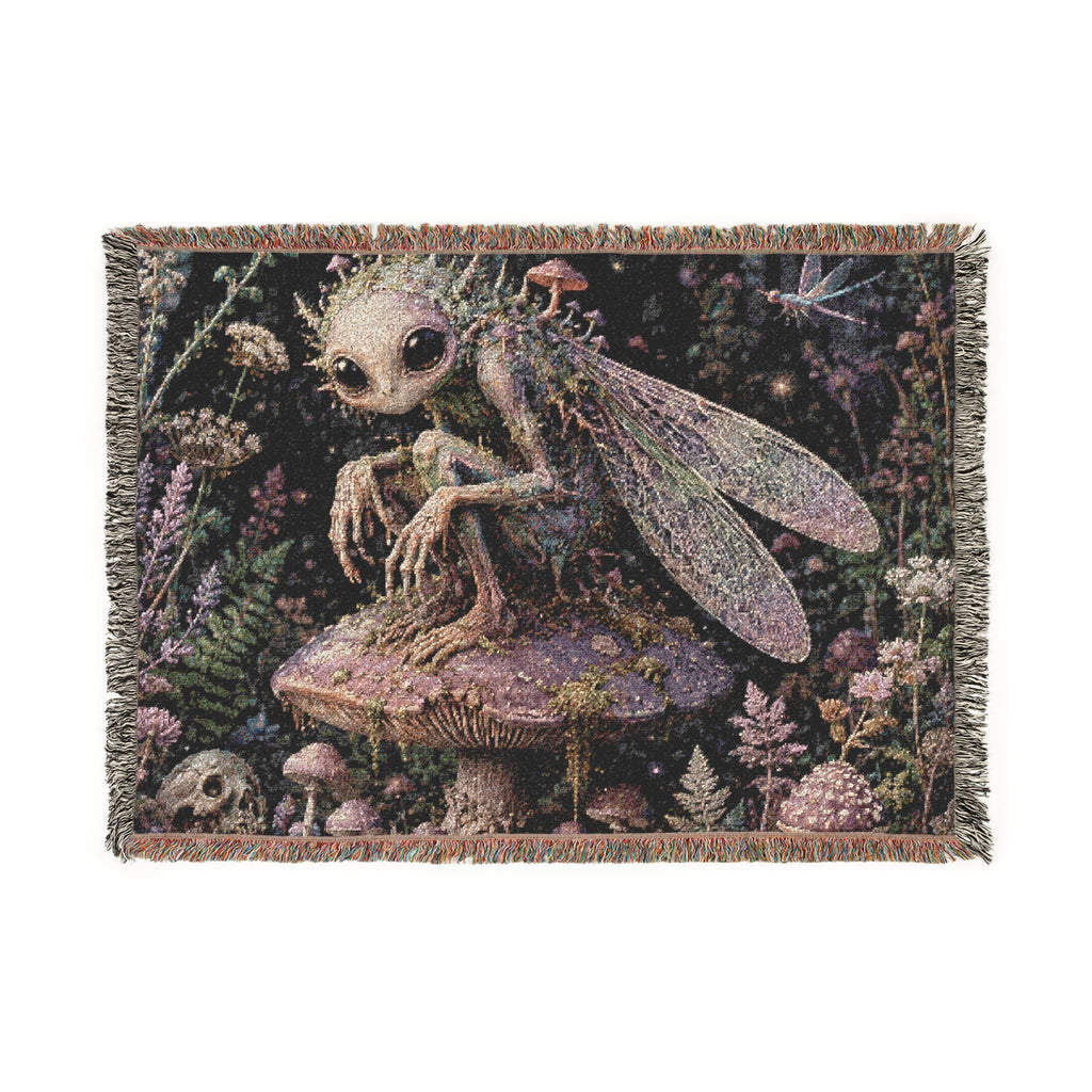 Woven Blanket — Enchanted Forest Fairy Throw Blanket