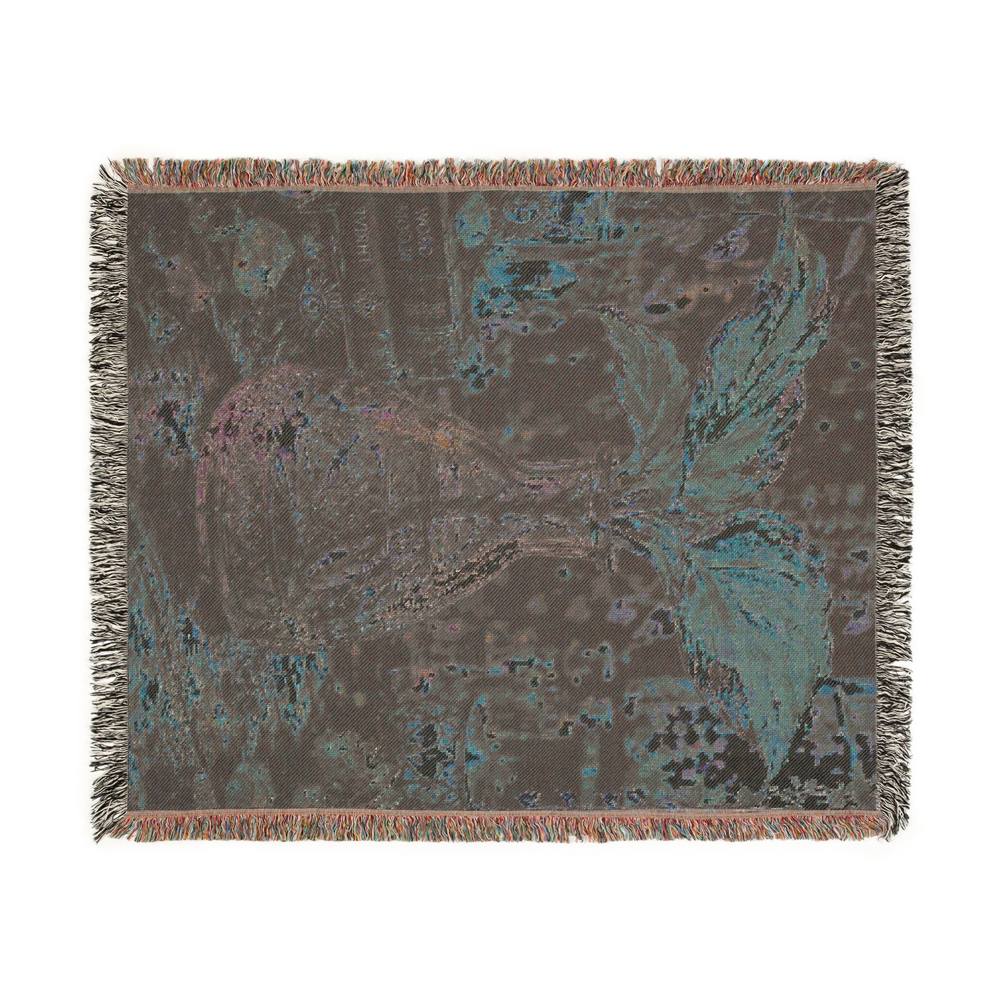 Mermaid Mosaic Woven Blanket – Sparkling Ocean Fantasy Throw