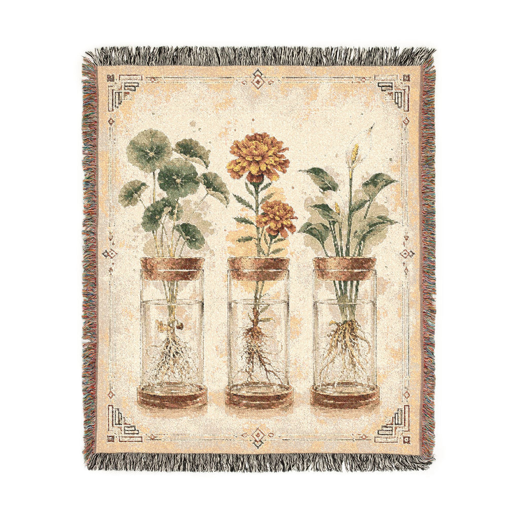 Root Study Woven Blanket