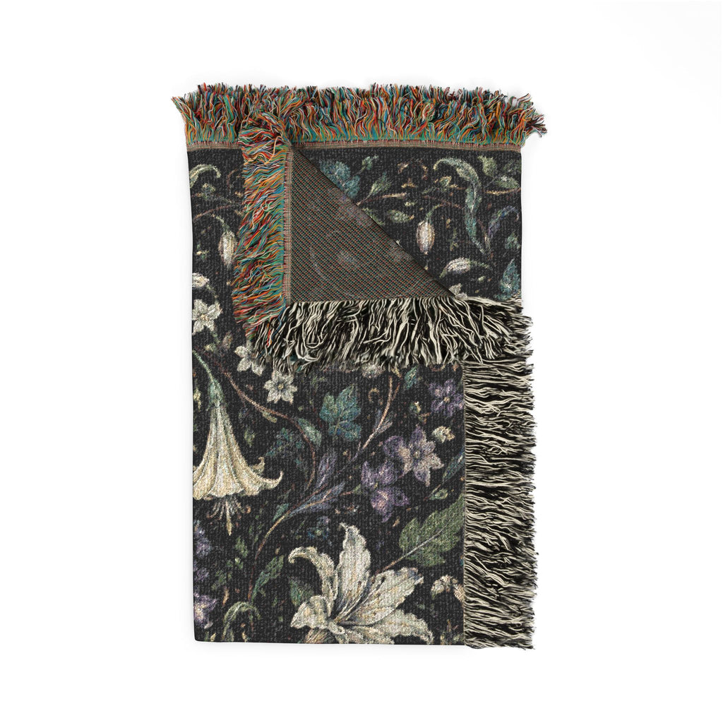 Moon Flower Woven Blanket