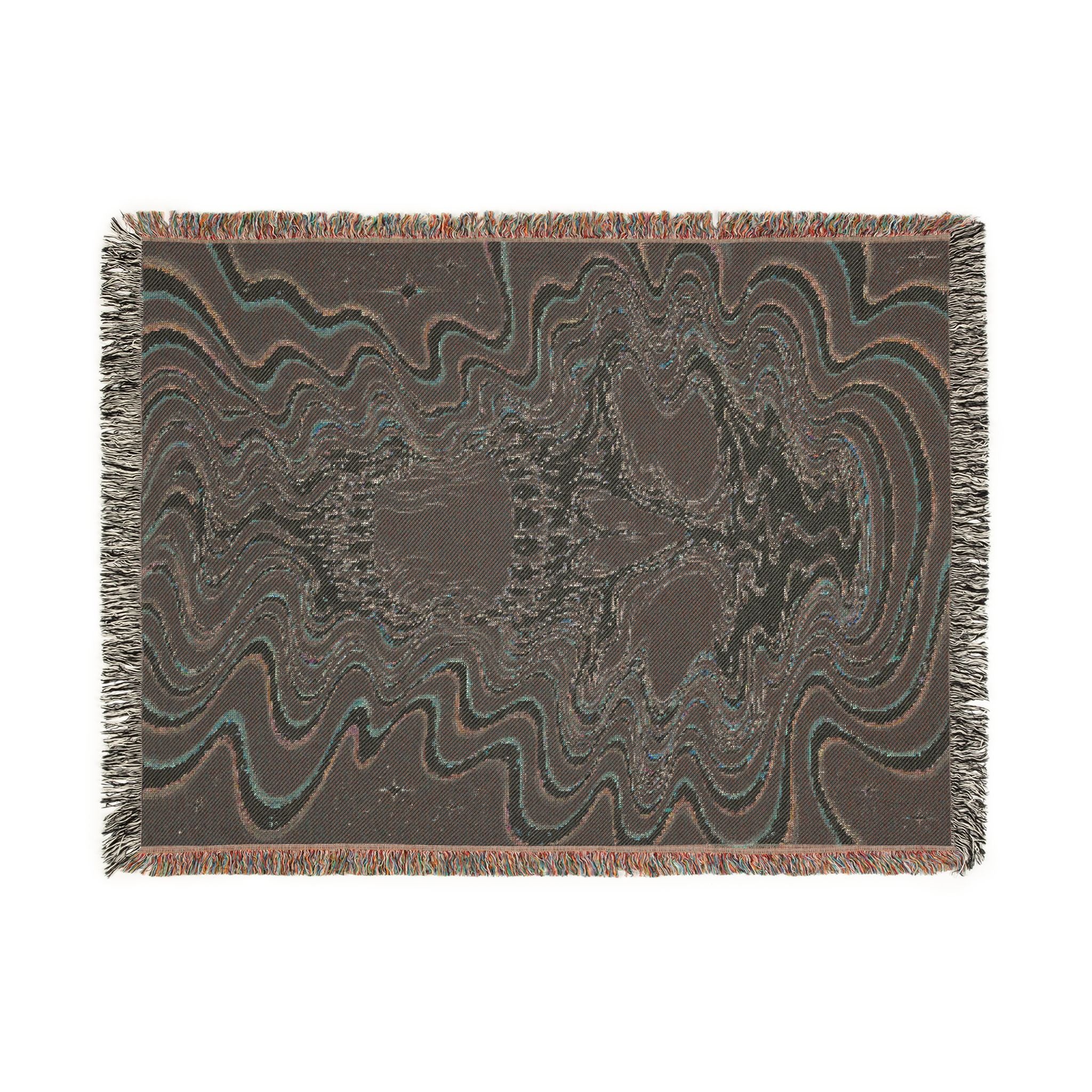 Chromatic Skull Woven Blanket